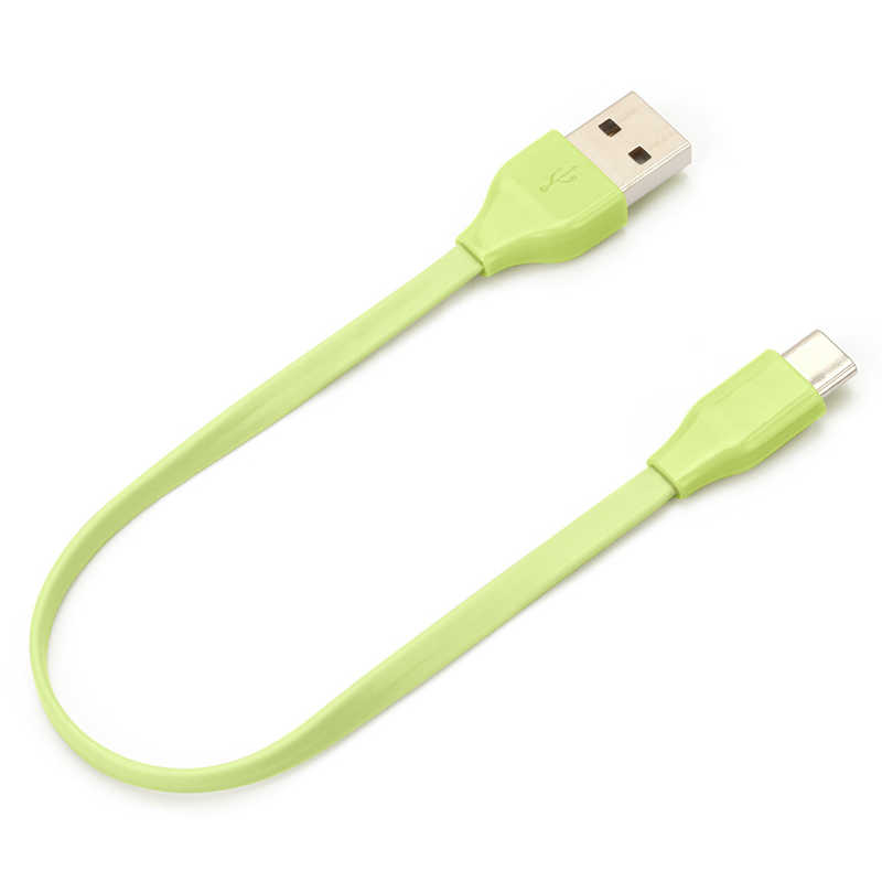 PGA PGA USB Type-C USB Type-A コネクタ USBフラットケーブル 15cm グリーン iCharger 15cm グリーン PG-CUC01M20 PG-CUC01M20