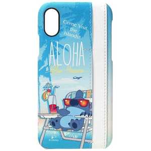 PGA iPhone X用 ディズニー ハードケース ポケット付き 3ポケット スティッチ PG-DCS295STI PGA iPhone X用 ディズニー ハードケース ポケット付き 3ポケット スティッチ PG-DCS295STI