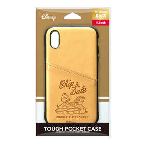 PGA iPhone Xs/X用 タフポケットケース PG-DCS687CPD チップ&デｰル