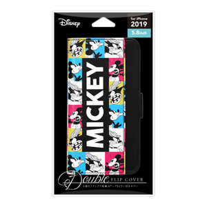 PGA iPhone 11 Pro 5.8インチ用 ダブルフリップカバー ミッキーマウス & ピート PG-DFP19A02MKY ミッキーマウス & ピート