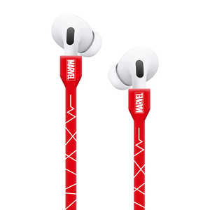 PGA AirPods Pro/AirPods用 ネックストラップ ロゴ/レッド PG-DNST02MVL PGA AirPods Pro/AirPods用 ネックストラップ ロゴ/レッド PG-DNST02MVL