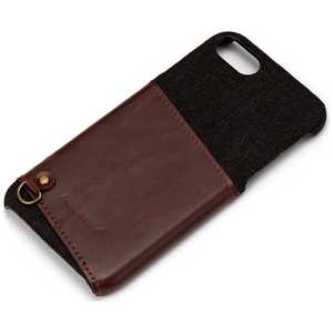 PGA iPhone 7用 カードポケット付き ハードケース ブラック PG-16MCA04BK