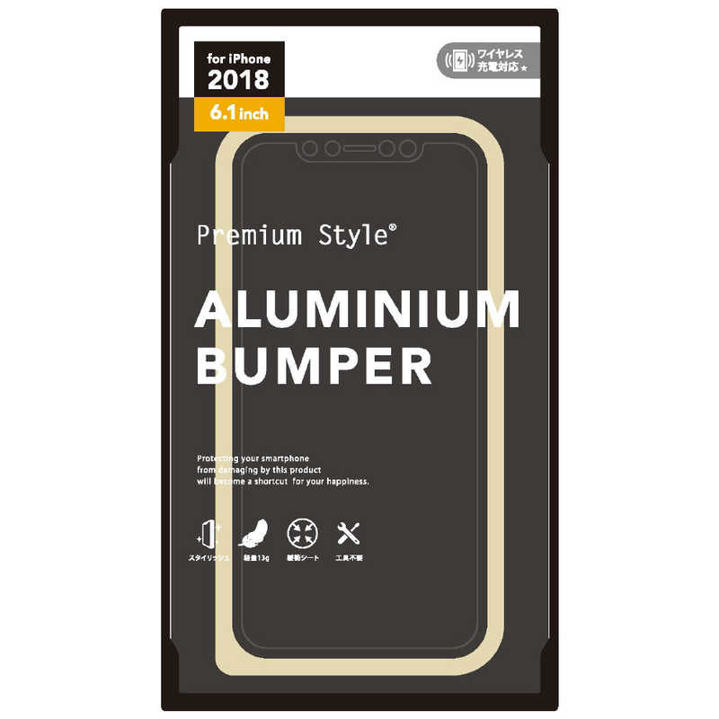 PGA PGA iPhone XR用 アルミニウムバンパー ゴールド PG-18YBP02GD ゴｰルド PG-18YBP02GD ゴｰルド