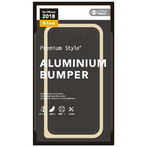 PGA iPhone XR用 アルミニウムバンパー ゴールド PG-18YBP02GD ゴｰルド