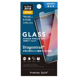 PGA iPhone 6.1インチ用 液晶保護ガラス ドラゴントレイル PG-18YGL06 ドラゴントレイル