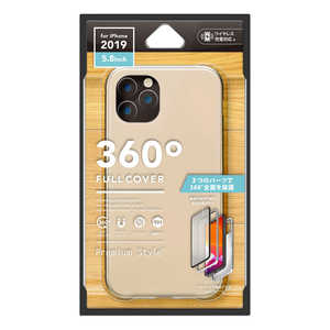 PGA iPhone 11 Pro 5.8インチ用 360度フルカバーケース ゴールド PG-19AFC03GO