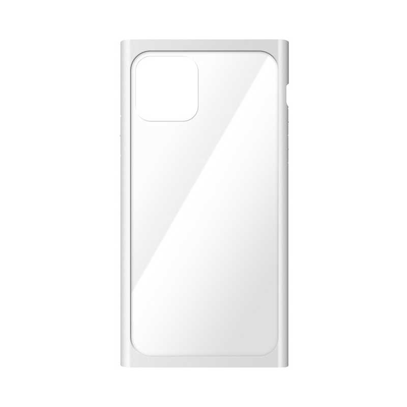 PGA PGA iPhone 11 Pro 5.8インチ用 クリアガラスタフケース スクエア型 ホワイト PG-19AGT11WH ホワイト PG-19AGT11WH ホワイト