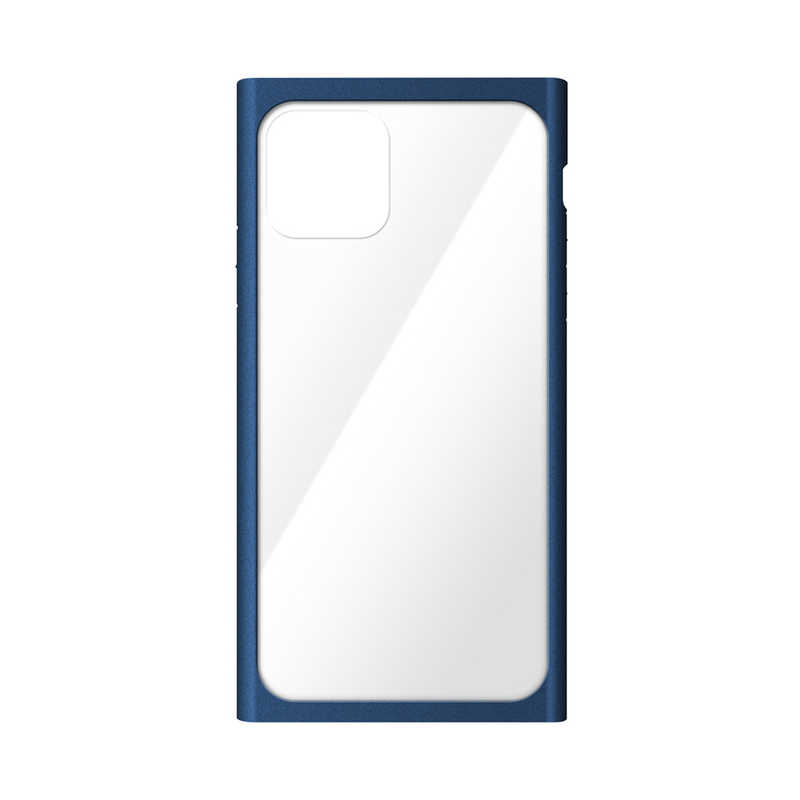 PGA PGA iPhone 11 Pro 5.8インチ用 クリアガラスタフケース スクエア型 ネイビー PG-19AGT13NV ネイビｰ PG-19AGT13NV ネイビｰ