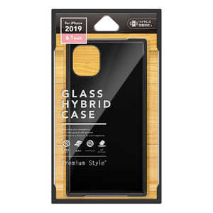 PGA iPhone 11 6.1インチ用 ガラスハイブリッドケース ブラック PG-19BGT01BK ブラック