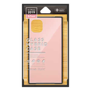 PGA iPhone 11 6.1インチ用 ガラスハイブリッドケース ピンク PG-19BGT03PK ピンク