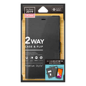 PGA iPhone 11 6.1インチ用 2WAYケース ブラック PG-19BTW01BK ブラック PGA iPhone 11 6.1インチ用 2WAYケース ブラック PG-19BTW01BK ブラック