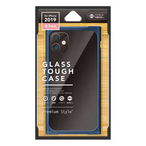 PGA iPhone 11 6.1インチ用 クリアガラスタフケース スクエア型 ネイビー PG-19BGT13NV ネイビー PGA iPhone 11 6.1インチ用 クリアガラスタフケース スクエア型 ネイビー PG-19BGT13NV ネイビー