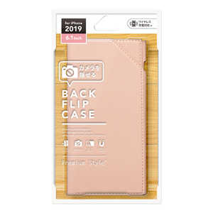 PGA iPhone 11 6.1インチ用 バックフリップケース ピンク PG-19BPU02PK ピンク