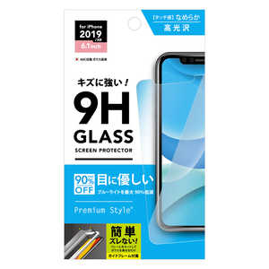 PGA iPhone 11 6.1インチ 用 治具付き 液晶保護ガラス ブルーライト低減 光沢 PG-19BGL05 PGA iPhone 11 6.1インチ 用 治具付き 液晶保護ガラス ブルーライト低減 光沢 PG-19BGL05