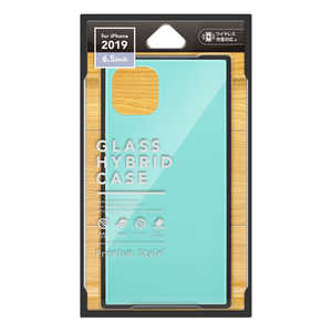 PGA iPhone 11 Pro Max 6.5インチ用 ガラスハイブリッドケース ブルー PG-19CGT04BL ブルｰ