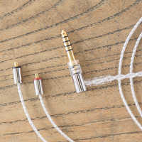 Final C106 ケーブルとリケーブル(3.5mm/2.5mm 2本) Amazon | final C106シルバーコードケーブル・高純度OFC・高伝送