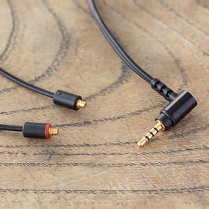FINAL MMCX ブラックケーブル 2.5mmL 型プラグ MS12DYBLEH FINAL MMCX ブラックケーブル 2.5mmL 型プラグ MS12DYBLEH