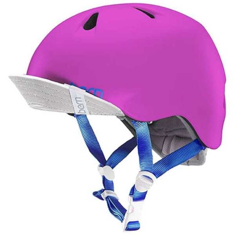 BERN BERN 子供用ヘルメット NINA ALL SEASON (Satin Hot Pink/ S-Mサイズ:51.5～54.5cm) BE-VJGSPNKV-12 VJGSPNKV_12 VJGSPNKV_12