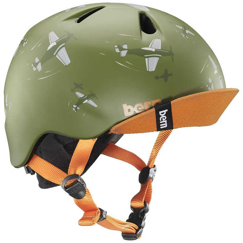 BERN BERN 子供用ヘルメット NINO ALL SEASON (Matte Green Dogfight/ XS-Sサイズ:48～51.5cm) BE-VJBMGDV-11 VJBMGDV_11_18 VJBMGDV_11_18