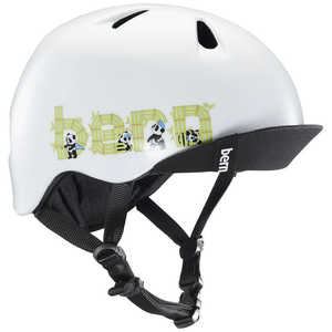 BERN 子供用ヘルメット NINO ALL SEASON (Satin White Panda Logo/ XS-Sサイズ:48～51.5cm) BE-VJBSWPV-11 BE-VJBSWPV-11
