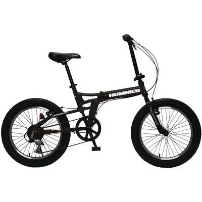 ハマー 折りたたみ自転車 FAT-BIKE [外装6段 /20インチ] ブラック 