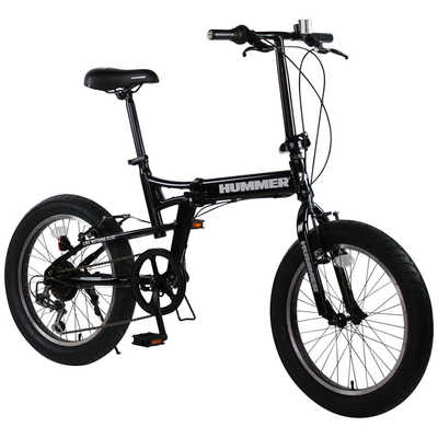 ハマー 折りたたみ自転車 FAT-BIKE [外装6段 /20インチ] ブラック 