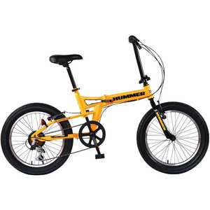 ハマー 20型 折りたたみ自転車 (イエロー/外装6段変速) FDB206FAT BIKE ハマー 20型 折りたたみ自転車 (イエロー/外装6段変速) FDB206FAT BIKE