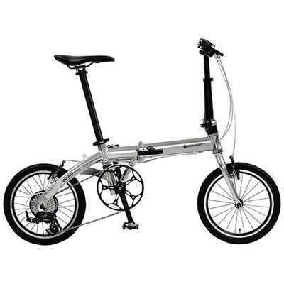 ルノー 16型 折りたたみ自転車 PLATINUM LIGHT8(メタリックシルバー/7 