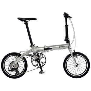 ルノー 16型 折りたたみ自転車 PLATINUM LIGHT8(メタリックシルバー/7段変速) 11296-09【組立商品につき返品不可】 AL167 ルノー 16型 折りたたみ自転車 PLATINUM LIGHT8(メタリックシルバー/7段変速) 11296-09【組立商品につき返品不可】 AL167