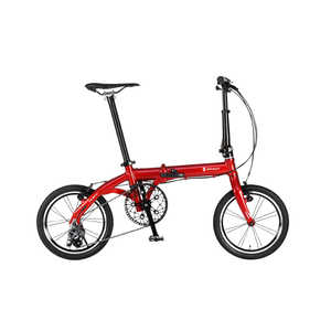 ルノー 16型 折りたたみ自転車 ULTRA LIGHT7 ウルトラ ライト トライ163(メタリックレッド/外装3段変速) 61211-0299【組立商品につき返品不可 】 TRY163