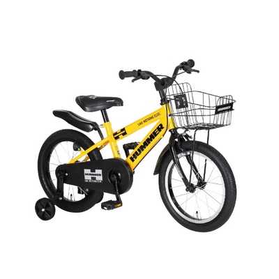 hummer 18インチ　自転車 楽天市場】18インチ幼児車 折りたたみ補助輪付き 取り付けたまま