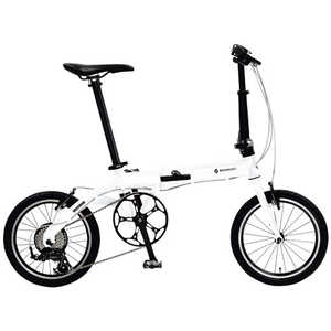 ルノー 折りたたみ自転車 16型 PLATINUM LIGHT8 プラチナライト8(外装7段変速) (2021年モデル) ホワイト【組立商品につき返品不可】 