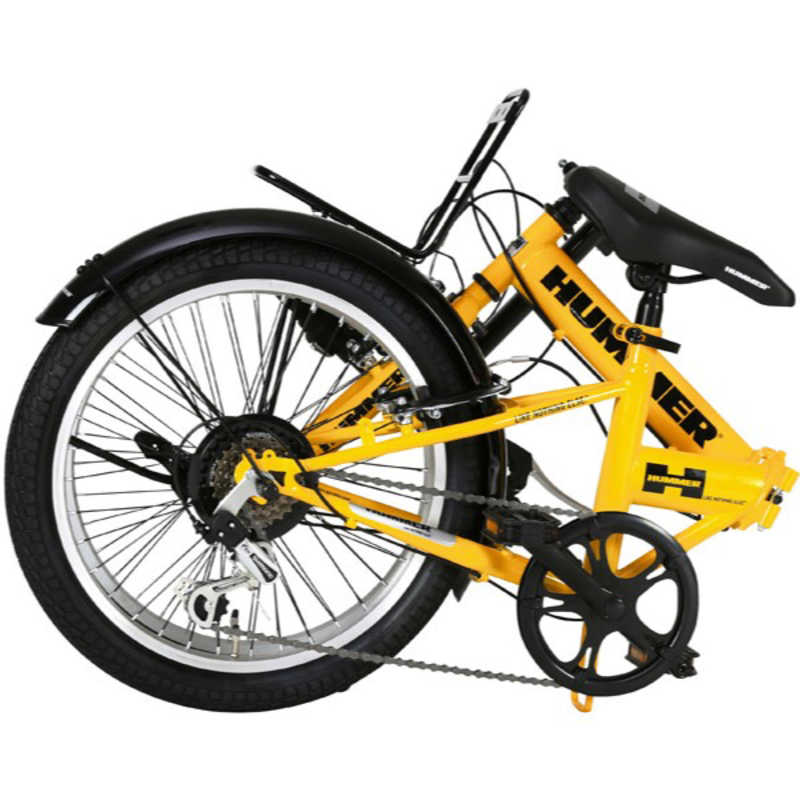 ハマー ハマー 折りたたみ自転車 20型 FDB206 TANK-G(外装6段変速/)63254 Yellow【組立商品につき返品不可】 FDB206TANK_G FDB206TANK_G