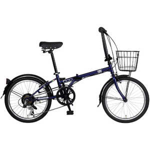 フィアット 20型 折りたたみ自転車 FIAT (ネイビー/外装6段変速)12231-03【組立商品につき返品不可】 FDB206 フィアット 20型 折りたたみ自転車 FIAT (ネイビー/外装6段変速)12231-03【組立商品につき返品不可】 FDB206
