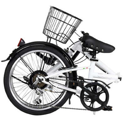 フィアット 20型 折りたたみ自転車 FIAT (ホワイト/外装6段変速)12231 