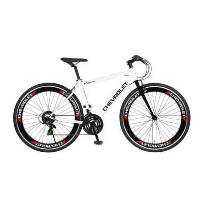 クロスバイク ホワイト 700×32C 440mm 外装7段 自転車