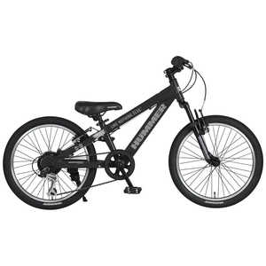 ハマー 20型 子供用自転車 HUMMER (外装6段変速) Black【組立商品につき返品不可】 Jr.ATB206-SV
