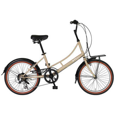 フィアット 自転車 ミニベロ FIAT ［外装6段 /20インチ］ Beige【組立 