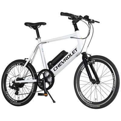 自転車　シボレー シボレー 電動アシスト自転車 20インチ CHEVROLET [7段変速] ホワイト