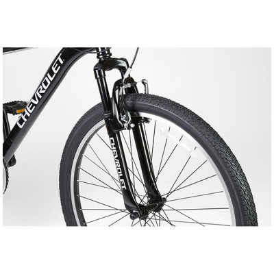 シボレー CHEVY 26型 シマノ18速 435mm MTB BLACK シボレー 26型 マウンテンバイク CHEVROLET Shine Black [18段変速 (3