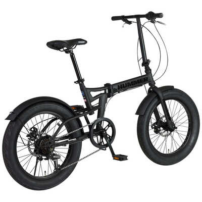ハマー 折りたたみ自転車 HUMMER FAT-DISC JET-BLACK ［外装6段 / 20