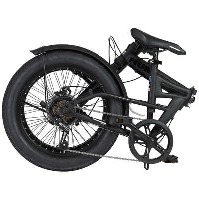 ハマー 折りたたみ自転車 HUMMER FAT-DISC JET-BLACK ［外装6段 / 20 