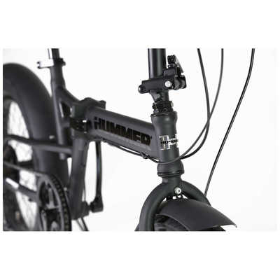 ハマー 折りたたみ自転車 HUMMER FAT-DISC JET-BLACK ［外装6段 / 20 