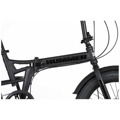 HUMMER 折りたたみ自転車 ブラック HUMMER】7段変速 20インチ