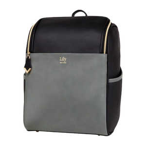 ナチュラルデザイン Lily リュックサック ブラック/グレー BAGLILY ナチュラルデザイン Lily リュックサック ブラック/グレー BAGLILY