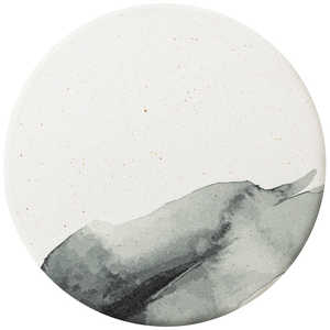 エヌエレファント 陶器珪藻土コースター WAGARA NIJIMI ＆NE 水墨 ぼかし NRS-288-SBBO