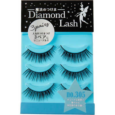 SBY ダイヤモンドラッシュ Diamond Lash 3ペア no.305 つけまつげ アイ