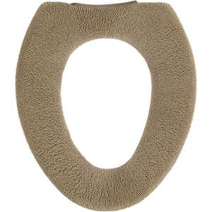 カキウチ トイレ便座カバー O型 約幅25×奥行16×高さ2cm グレージュ SELECT JUST FIT YNO-256 