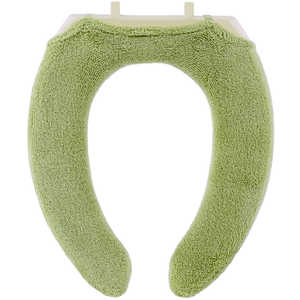 カキウチ トイレ便座カバー U型 約幅60×奥行8×高さ1.5cm ピスタチオ SELECT JUST FIT COTTON YNU-157 