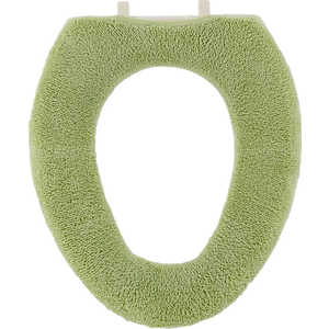 カキウチ トイレ便座カバー O型 約幅25×奥行16×高さ1cm ピスタチオ SELECT JUST FIT COTTON YNO-257 